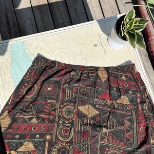 Vintage 90s Abstract Scribble Skirt 28